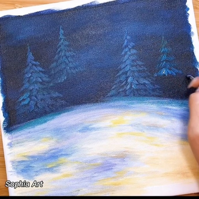 Рисуем снеговика