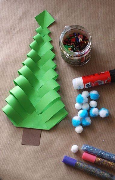 Ёлочка из бумаги Ёлочка из бумаги