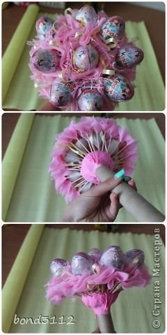 Букет из киндер-сюрпризов Букет из киндер-сюрпризов