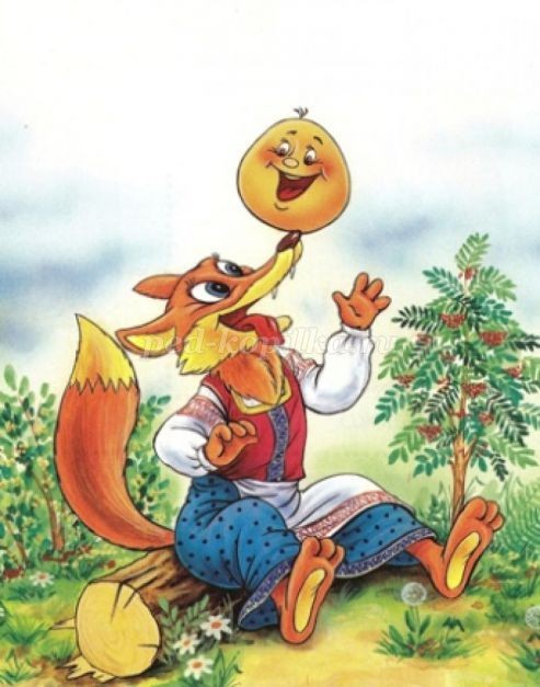 Аппликация из ткани по сказке "Колобок": часть 1