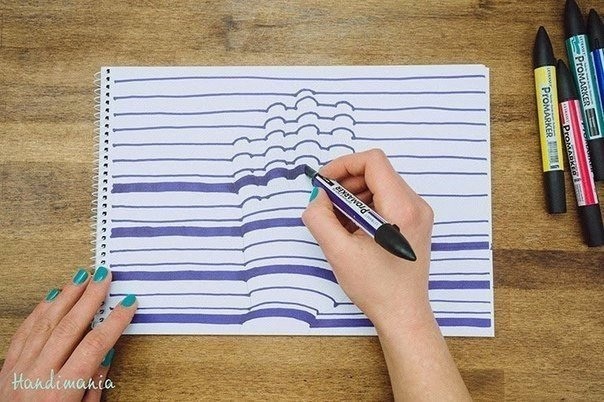 Рисуем с детьми руку в 3D