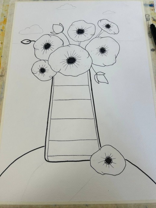 Цветы акварелью Цветы акварелью