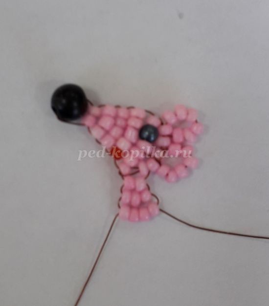 Мышонок из бисера пошагово Мышонок из бисера пошагово