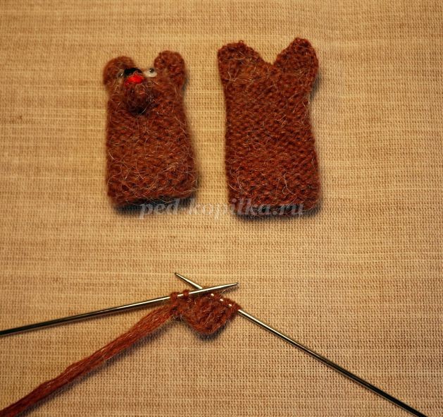 Как связать пальчиковые куклы детскими руками: часть 3