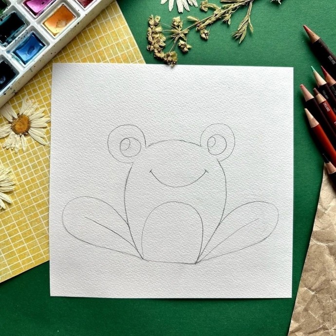 ​Рисуем лягушонка