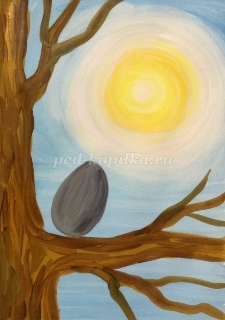 Рисуем скворца гуашью Рисуем скворца гуашью