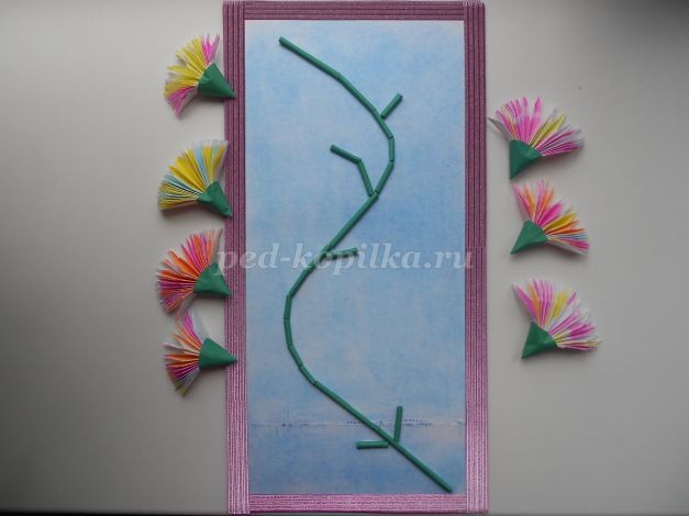 Цветочное панно из бумаги: часть 3 Цветочное панно из бумаги: часть 3