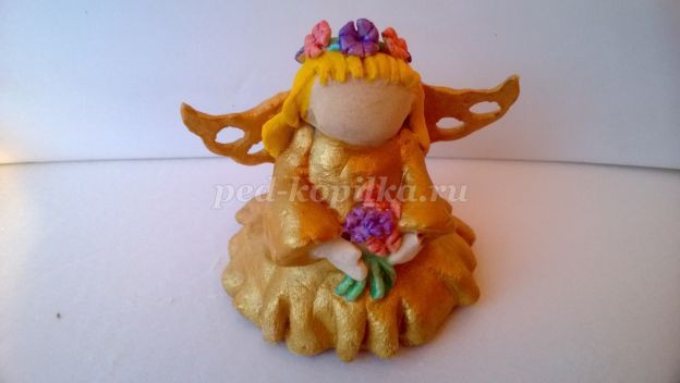 Рождественский ангел из солёного теста: мастер–класс, часть 4