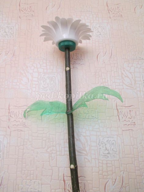 Ромашки из бросового материала детскими руками: часть 5