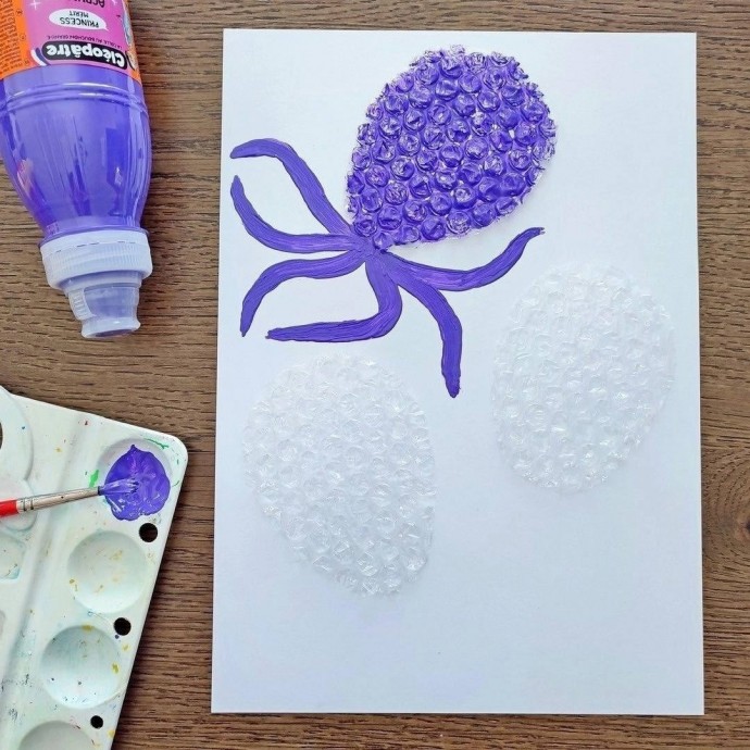 Разноцветные осьминожки