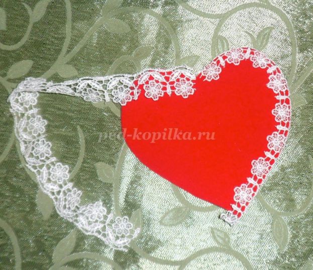 ​Сердечко в технике скрапбукинг: мастер-класс