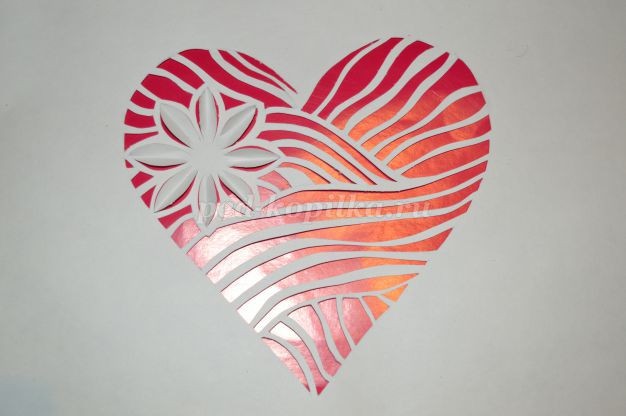 Сердечко в технике вырезания: часть 2 Сердечко в технике вырезания: часть 2