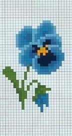 Схемы вышивки цветочков