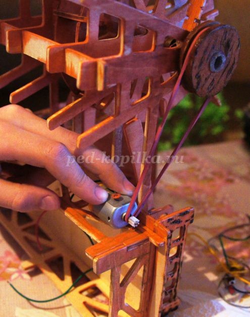 Действующая миниатюра "Весенний пейзаж": мастер-класс, часть 3