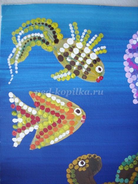 Как нарисовать подводный мир красками
