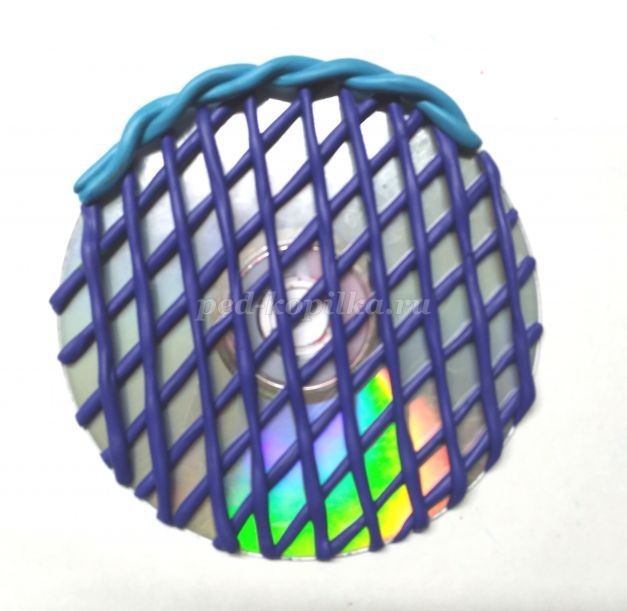 ​Пластилинография "Цветочный узор": часть 2