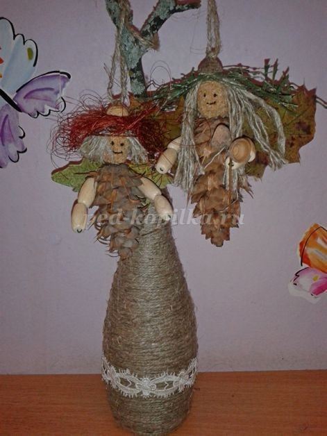 Подвеска из природного материала "Лесная фея": часть 2 Подвеска из природного материала "Лесная фея": часть 2