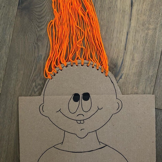 Создаем с детьми портреты людей с волосами Создаем с детьми портреты людей с волосами