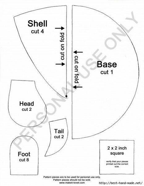 Шьем черепашек: мастер-класс