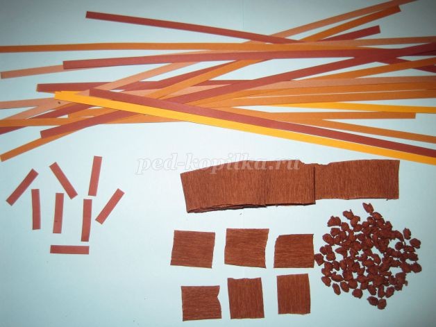 Букет сирени из цветной и гофрированной бумаги: часть 2