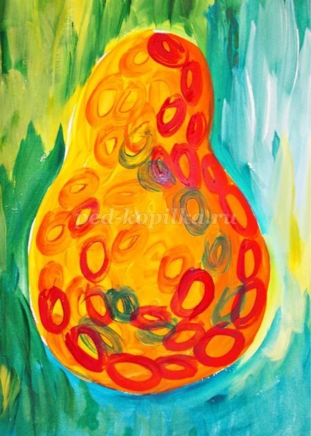 Рисуем грушу гуашью: часть 2 Рисуем грушу гуашью: часть 2