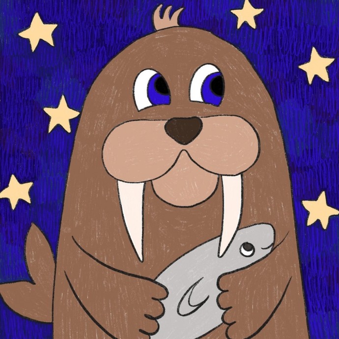 Рисуем с детьми моржа Рисуем с детьми моржа