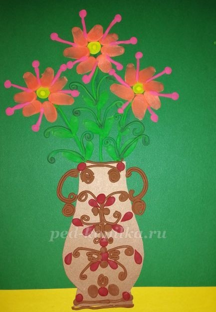 Пластилинография: цветы: часть 2 Пластилинография: цветы: часть 2