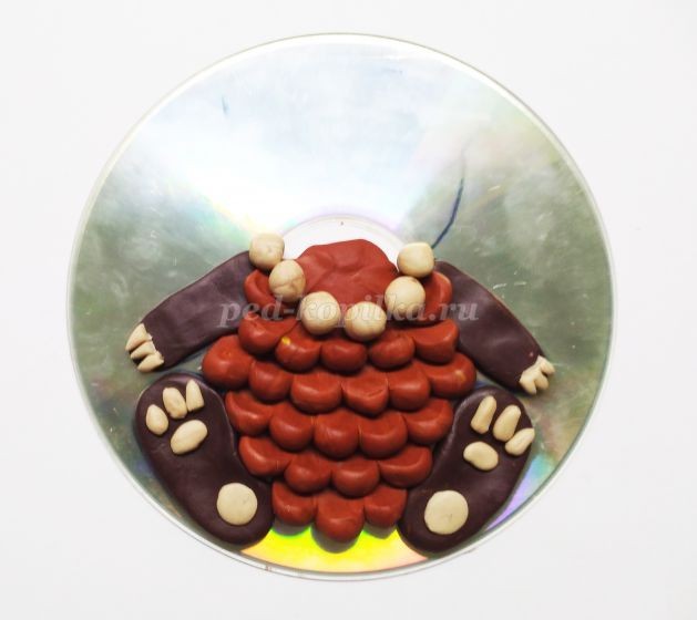 Пластилинография "Медвежонок": часть 2