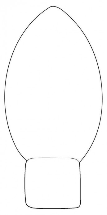 Праздничная гирлянда из лампочек