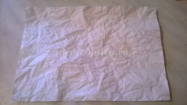 Рисование на мятой бумаге