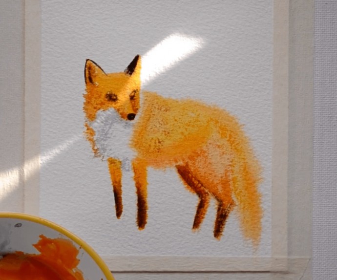 ​Рисуем с детьми лисичку