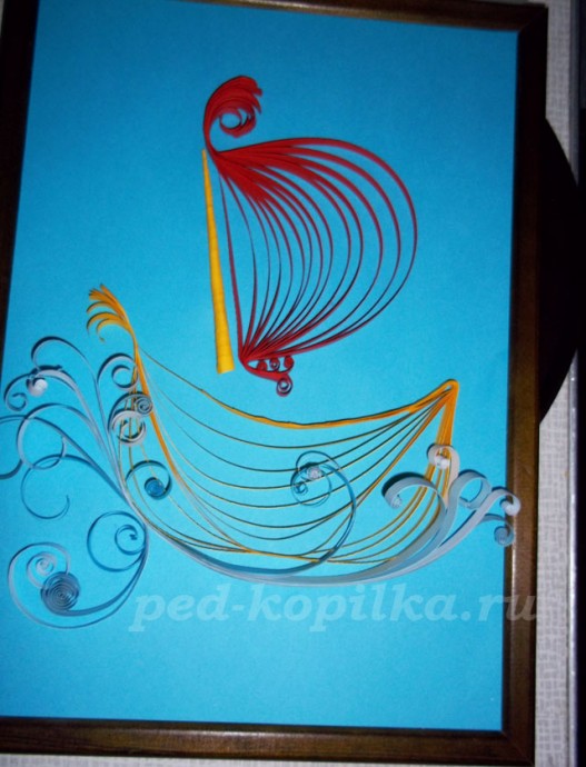 Мастер-класс квиллинг: парусник Мастер-класс квиллинг: парусник