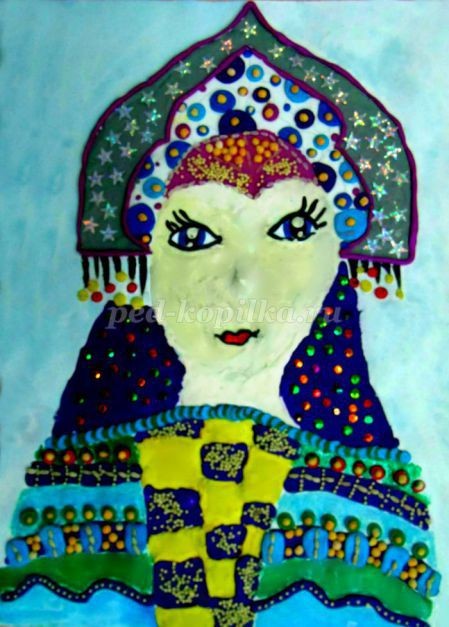 Пластилинография "Снегурочка": часть 2