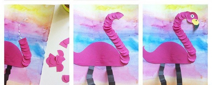 Розовый фламинго