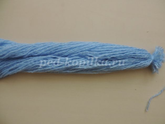 Снегурочка из ниток: новогодний мастер-класс, часть 2