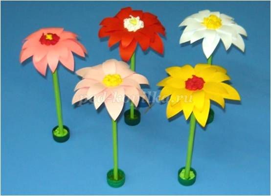 Цветы из бумаги: мастер-класс