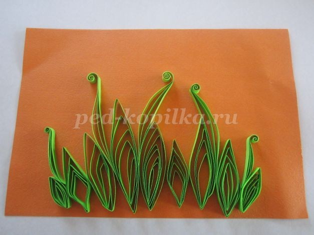 Картина в технике квиллинг в подарок маме: часть 3