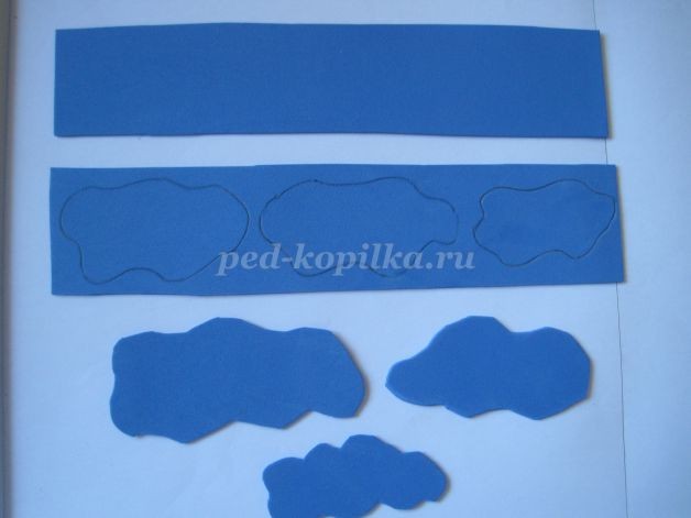 Весенняя аппликация из бумаги, фетра и карандашной стружки: часть 1