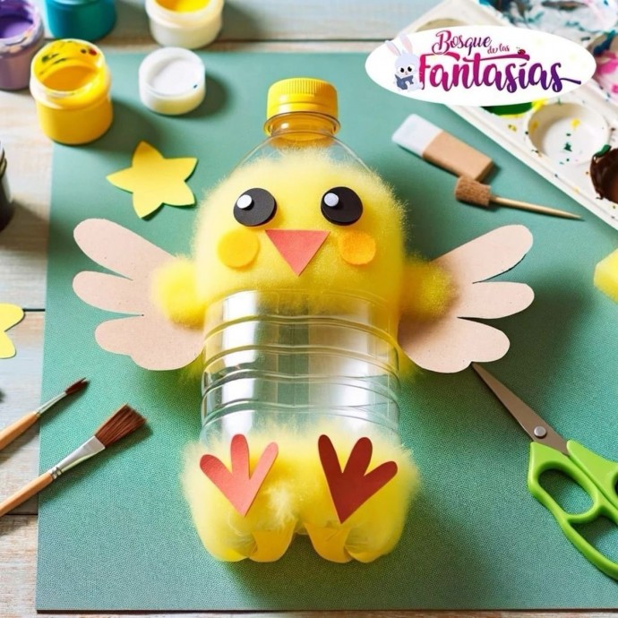 Интересные зверушки из пластиковых бутылок