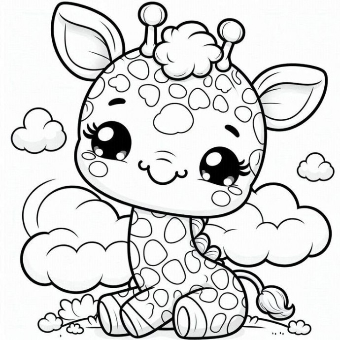 ​Милые зверята: раскраски для малышей