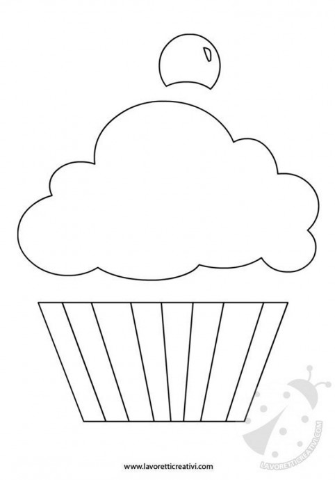 Пироженки-трафаретики для аппликаций Пироженки-трафаретики для аппликаций