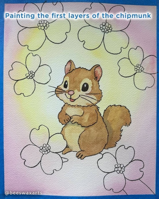 ​Рисуем бурундучка