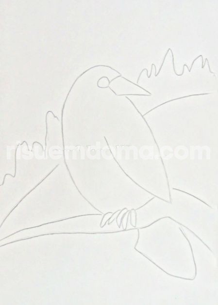 Рисуем с детьми ворону Рисуем с детьми ворону