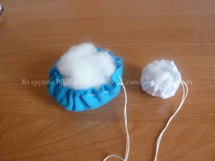 Снеговичок из флиса Снеговичок из флиса