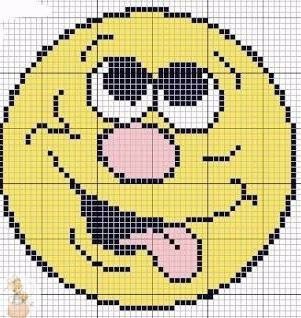 Вышитые смайлики Вышитые смайлики