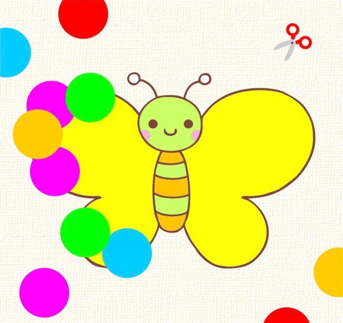 Аппликация из кружочков