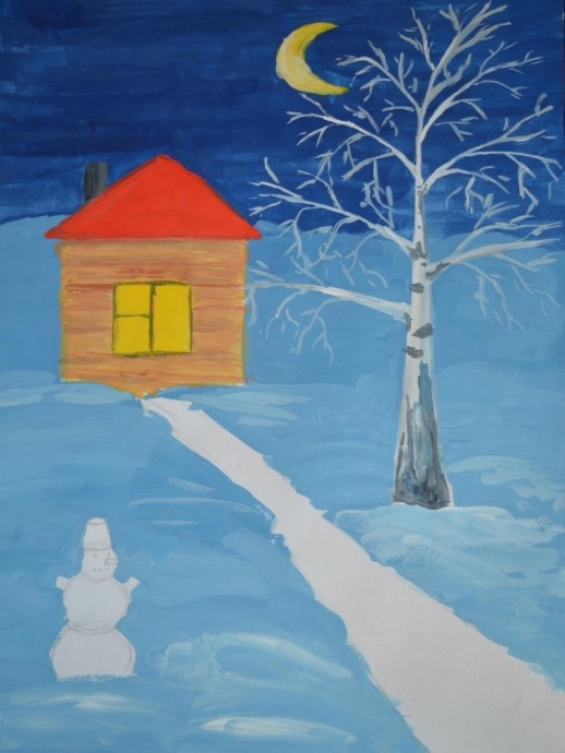 ​Рисуем с детьми зиму