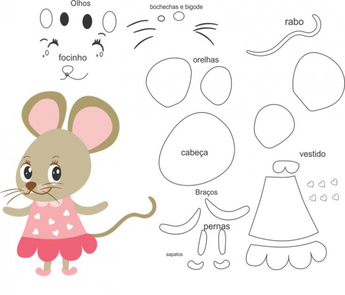 Мышки-ушастики из фетра Мышки-ушастики из фетра