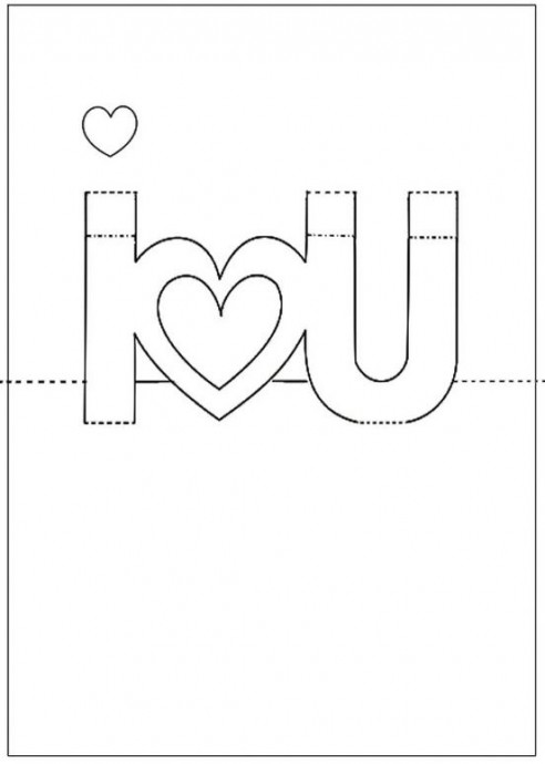 ​Объемные открытки с сердечками