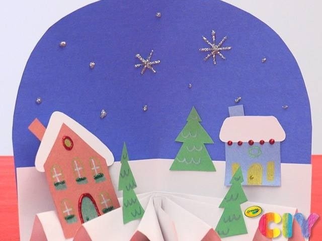 Заснеженная деревушка